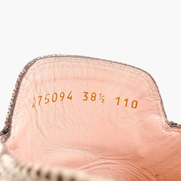 Gucci Princetown Horsebit Loafer Mule EU 38.5 US 8.5 Beige Jumbo GG Canvas Flat - Picture 14 of 15